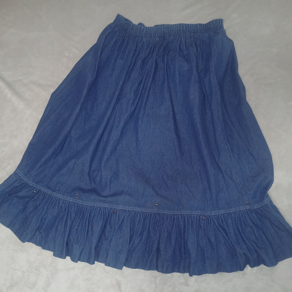 Vintage River Ridge Denim Skirt